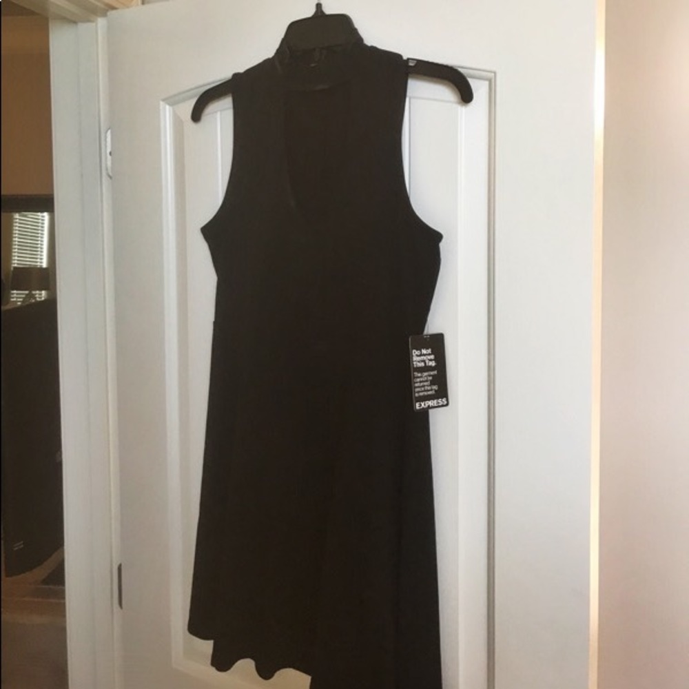 Black Express V Neck dress